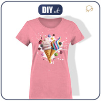 WOMEN’S T-SHIRT (L) - SWEETS pat.16 - sewing set