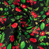 MINI RED GARDEN (PARADISE GARDEN)  - looped knit fabric with elastane