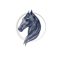 HORSE pat. 3 - PANEL (60cm x 50cm) SINGLE JERSEY