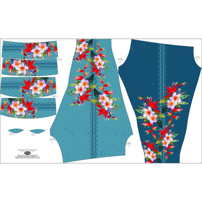 LEGGINSY SPORTOWE - STRELITZIA - XXXL
