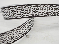 Grosgrain Ribbon width 15mm - Black