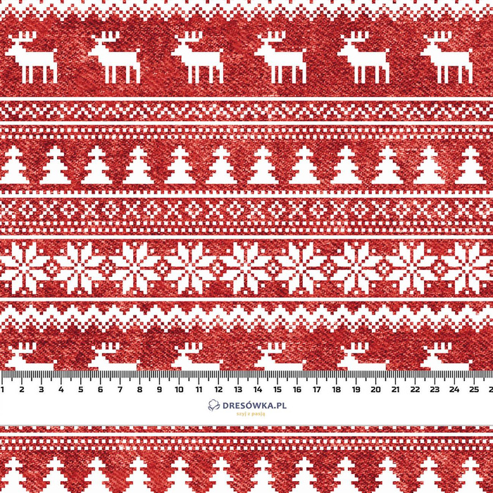 REINDEERS PAT. 2 / ACID WASH RED - Cotton woven fabric