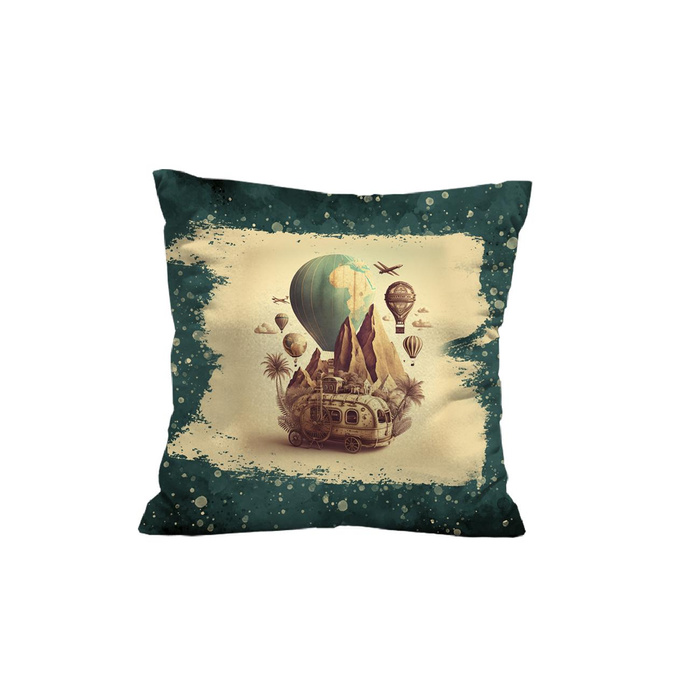 PODUSZKA 45X45 - TRAVEL TIME WZ. 8 - zestaw do uszycia