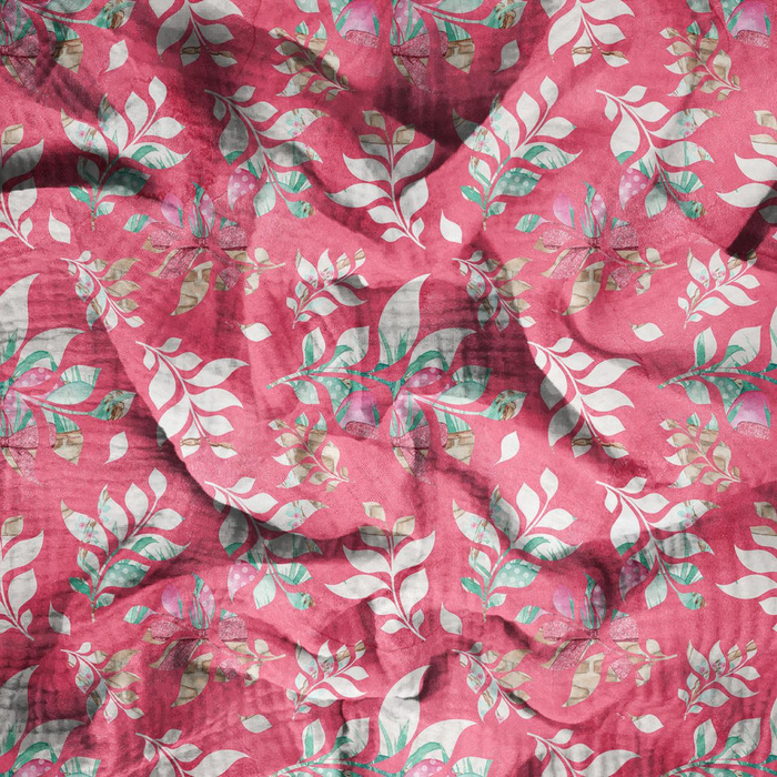 LEAVES pat 16 - Cotton muslin