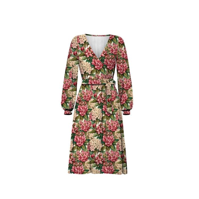 SUKIENKA KOPERTOWA "BIANCA" (XL) - FLOWERS wz.43 - zestaw do uszycia