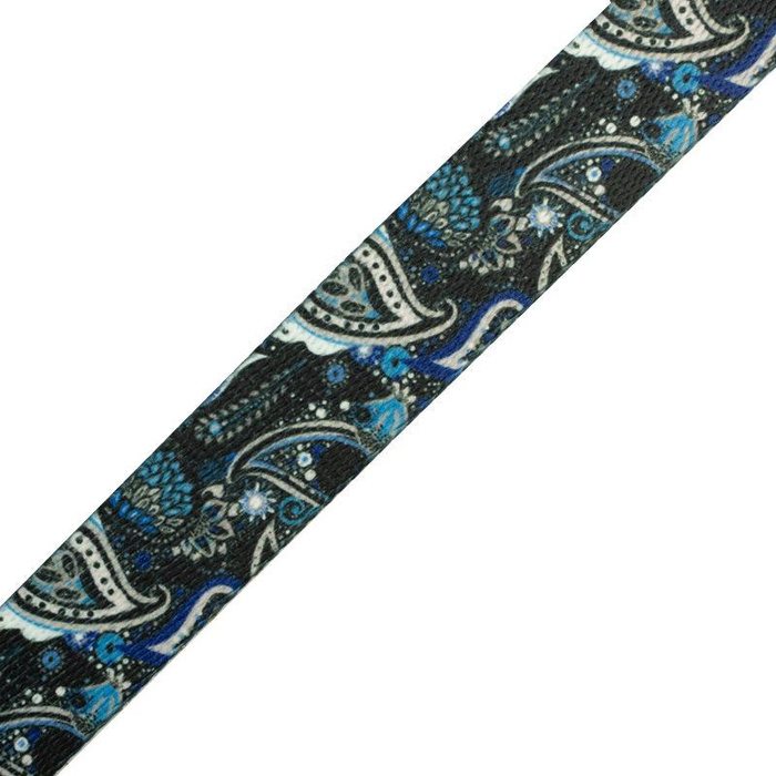 Smooth webbing tape - Paisley pattern no. 6 / Choice of sizes