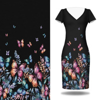 BEAUTIFUL BUTTERFLY WZ. 4 - panel sukienkowy krepa