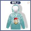 DZIECIĘCA BLUZA Z KAPTUREM (ALEX) - ZIMOWA KRÓLICZKA MIA - dzianina pętelkowa (86/92)