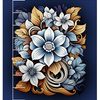 BOUQUET OF FLOWERS WZ.2 - Panel (75cm x 80cm) Voděodolná tkanina Oxford