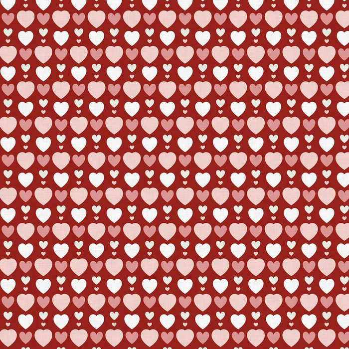 HERZPERLEN / rot (VALENTINES HERZEN)