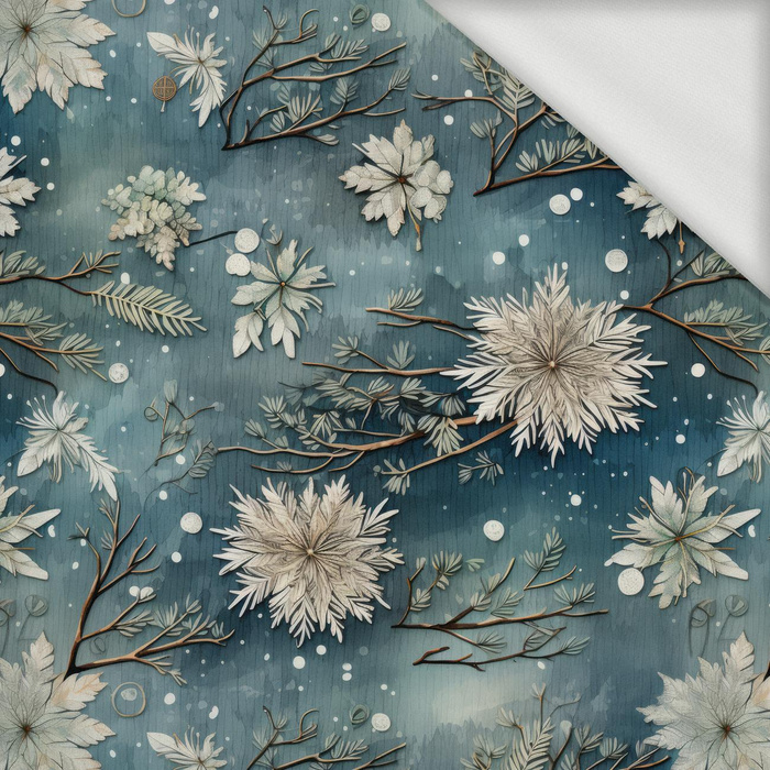 WINTER FLOWERS WZ.8 - French Terry mit Elasthan
