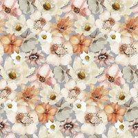 WATER-COLOR FLOWERS pat. 4 - quick-drying woven fabric