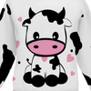 CHILDREN'S (NOE) SWEATSHIRT - COW ADELE - looped knit fabric (134/140)
