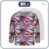 Longsleeve - COMIC BOOK (purple - red) - single jersey (110/116)