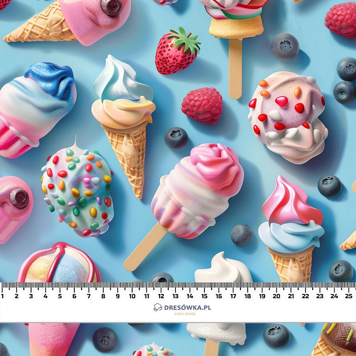 SWEETS WZ.14 - teplákovina počesaná s elastanem ITY