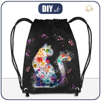 GYM BAG - WATERCOLOR CAT PAT. 1 - small