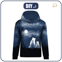 BLUZA DAMSKA (POLA) CLASSIC Z KAPTUREM - WINTER BEARS WZ.1 - zestaw do uszycia L
