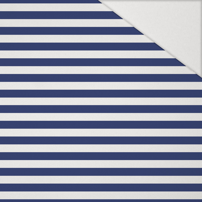 NAUTICAL STRIPES - Hydrophobic brushed knit