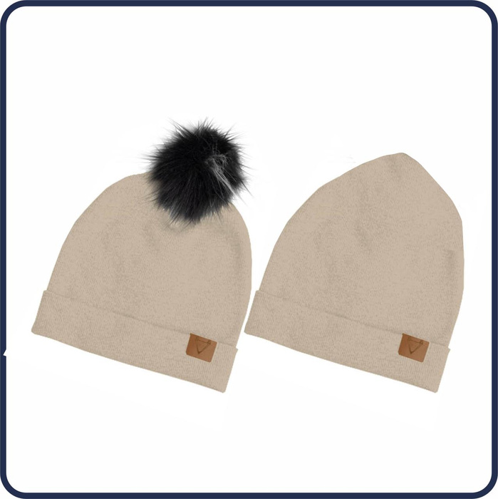 BEIGE - Mütze und Loop kreatives Nähset