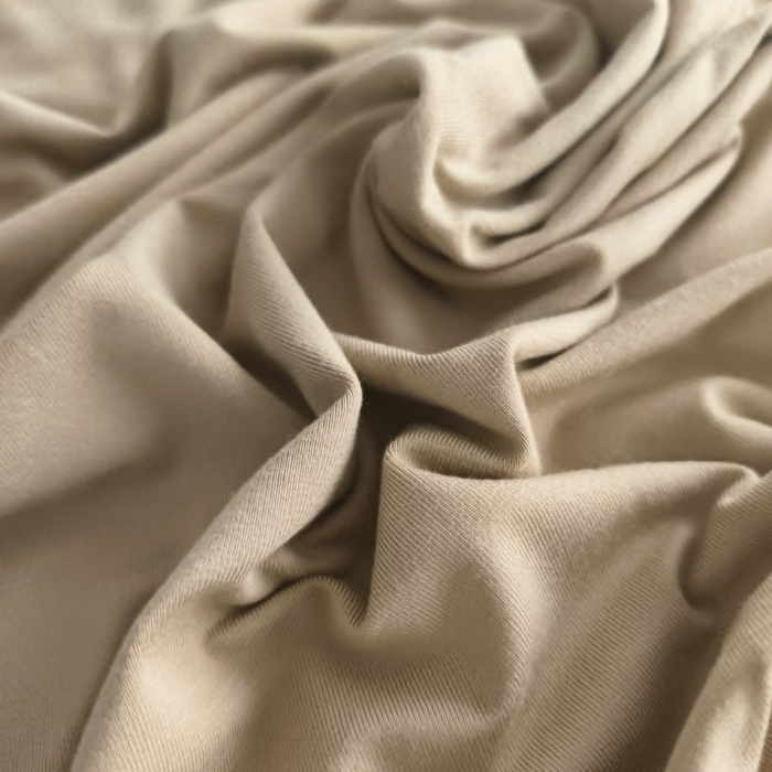 Bambusjersey mit Elasthan - BEIGE
