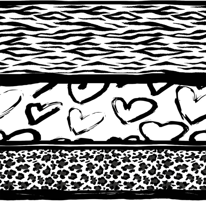 ANIMAL HEARTS- single jersey z elastanem ITY