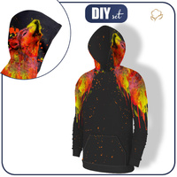 MEN’S HOODIE (COLORADO) - WOLF PAT. 2 - sewing set