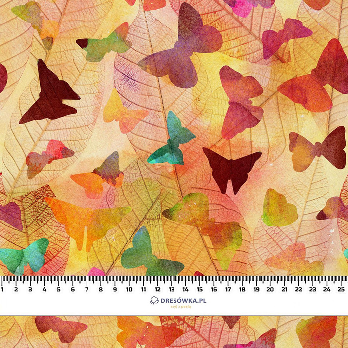 BUNTE SCHMETTERLINGE- Polster- Velours