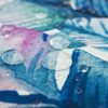 WATER-COLOR LEAVES - Waterproof woven fabric