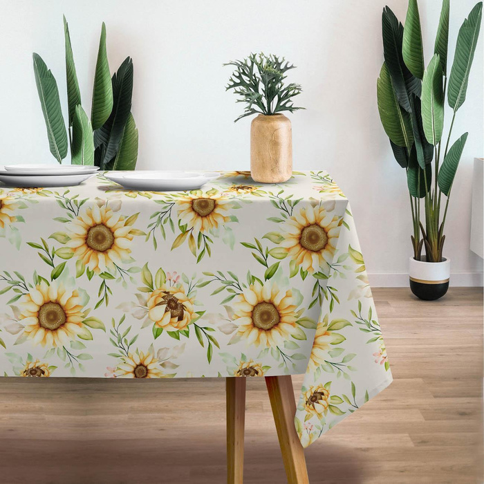 PASTELL-SONNENBLUMEN M. 1 - Baumwoll Webware