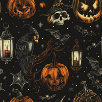 HALLOWEEN wz.3- Welur tapicerski