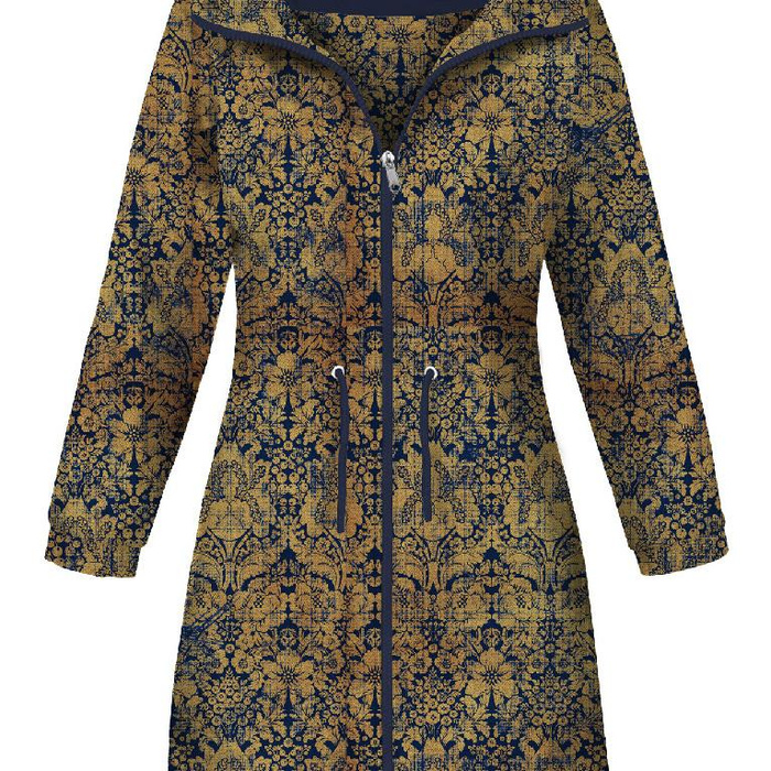 WOMEN'S PARKA (ANNA) - MAGIC DAMASCO pat. 1 (MAGIC SCHOOL) / gold - softshell XL