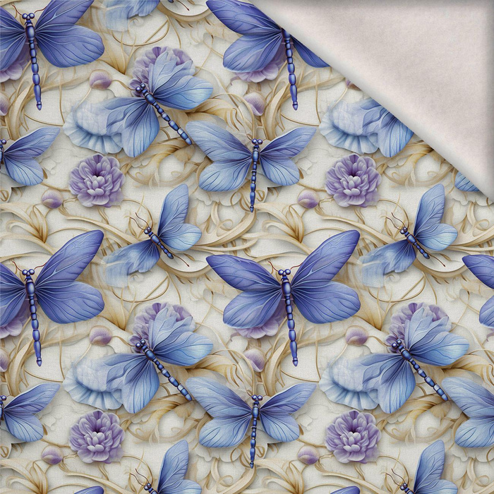 Butterfly & Flowers wz.15 - Wintersweat angeraut mit Elastan ITY
