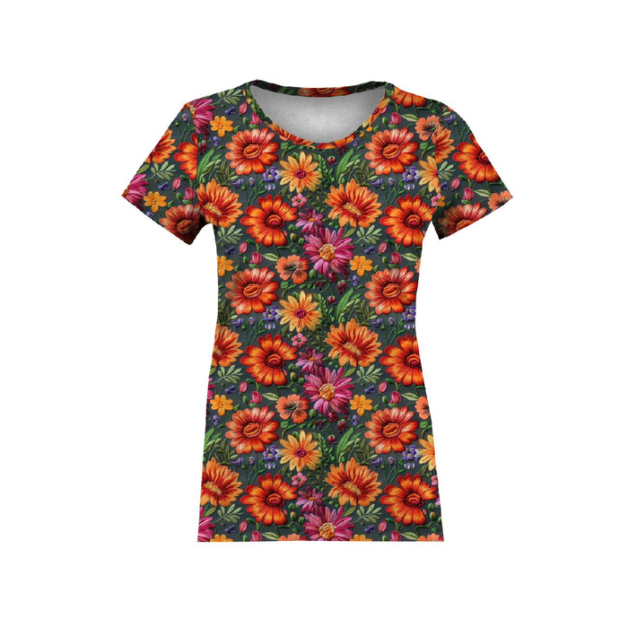 FLOWERS 3D M. 2 - Webware für Tischdecken