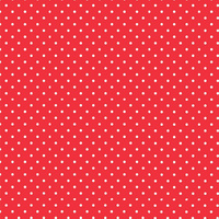 WHITE DOTSIES / red