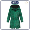 DÁMSKÁ BUNDA PARKA (ANNA) - ZELENÝ PROLAMOVANÝ VZOR - softshell L