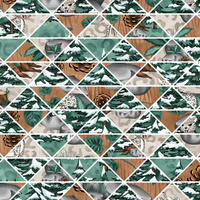 FOREST MOSAIC (SNOW LEOPARDS) - softshell