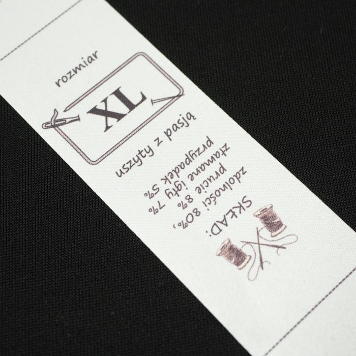 European care tag - size XXL - 4 pcs set