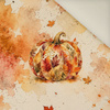 AUTUMN PUMPKIN - Panel (60cm x 50cm)  Polster- Velours