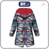 KIDS PARKA (ARIEL) - COMIC BOOK (blue - red) - softshell (122/128)