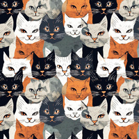 ANIMALS WZ.4 - Cotton woven fabric