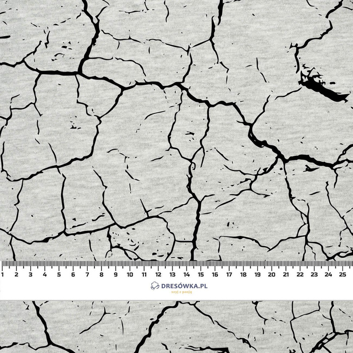 VERBRANNTE ERDE (schwarz)  / M-01 melange hellgrau