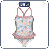 Girl's swimsuit - FISH SCALES wz. 2 - sewing set 86-92