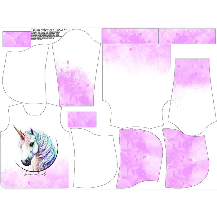 KINDER HOODIE (ALEX) - UNICORN - Nähset