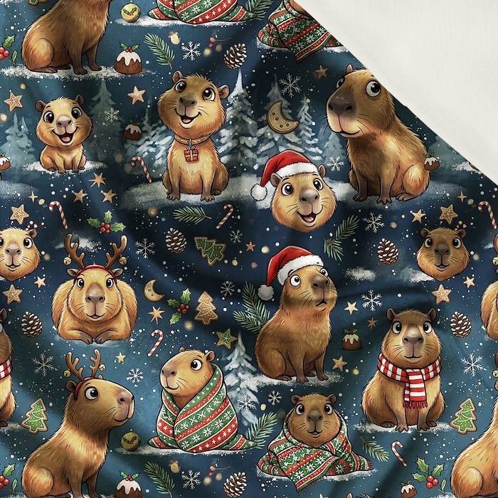 CHRISTMAS CAPYBARA - Satin