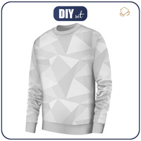 MĘSKA BLUZA (OREGON) BASIC - LÓD (adventure) / szary - dzianina pętelkowa L