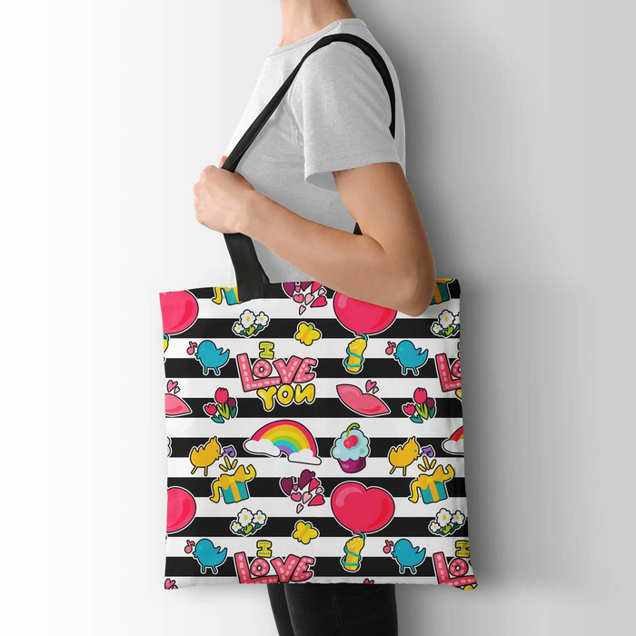 BUNTE STICKER MS. 4 - Baumwoll Musselin