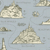 MAP / grey - Cotton woven fabric