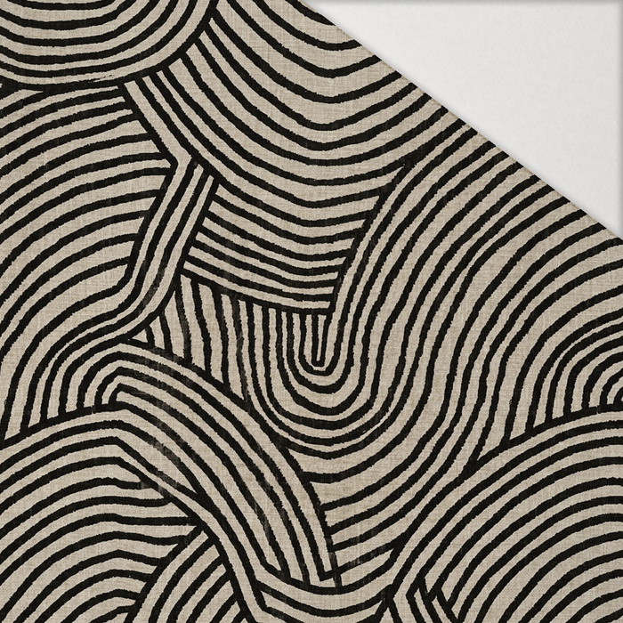RETRO GEOMETRIC WZ. 20 - Hydrophober angerauter Wintersweat