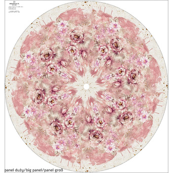 WATER COLORFLOWERS m. 6 - groß Tellerrock-Panel