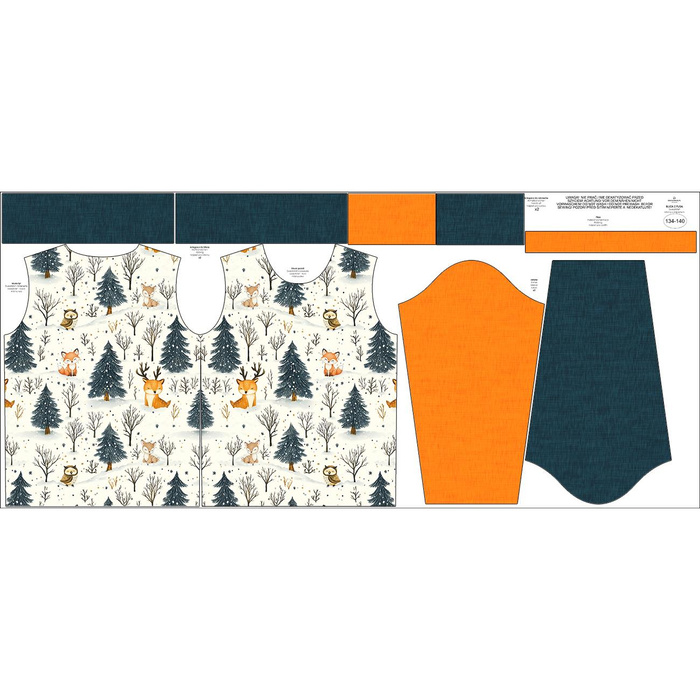 KINDER SWEATSHIRT (NOE) - WINTER ANIMALS M.2 - Nähset (146/152)